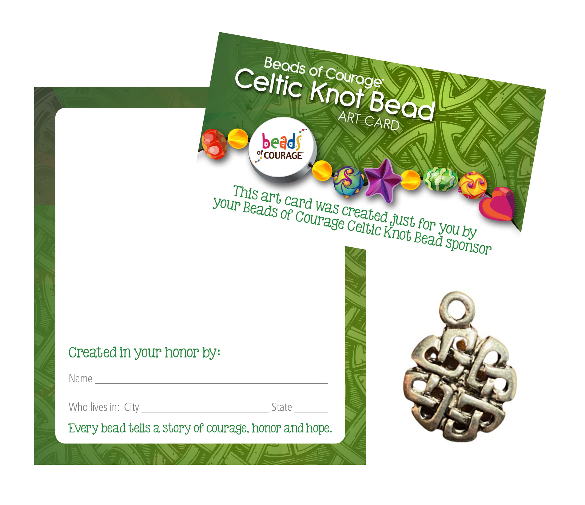 Celtic bead on sale