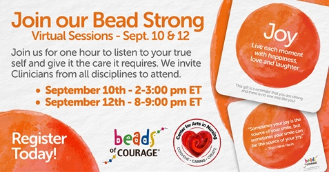 Clinician Virtual Bead Strong (Joy) - Tuesday, September 10th 