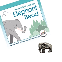Elephant Bead for Bereavement Support 