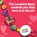 February 2021 Bead of the Month - The Lovebird Bead reminds you that love is in the air! - BOM13002