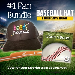 MVP BASEBALL Hat - With BONUS Baseball Carry a Bead Kit 