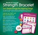 Strength Bracelet Group Activity Kit for 10 Participants - GAKSB1000p