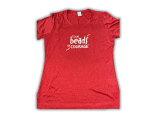 Team Beads of Courage Dri-fit Shirt - Red (Women) 
